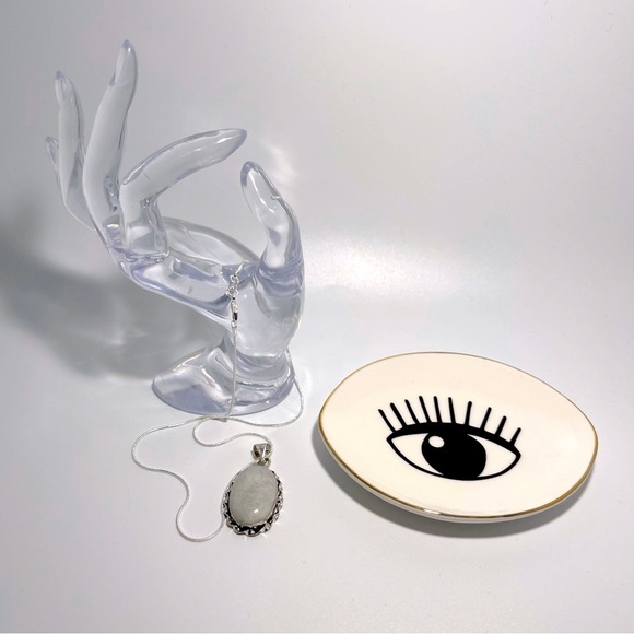 π Lovely flower moonstone necklace - Picture 6 of 9